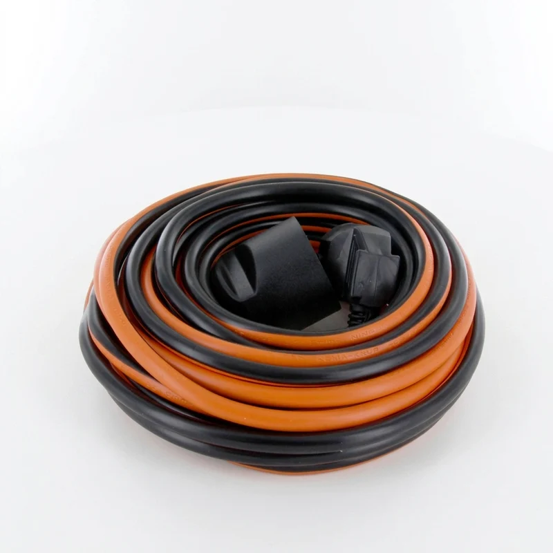 Extension cable - black / orange - 20m