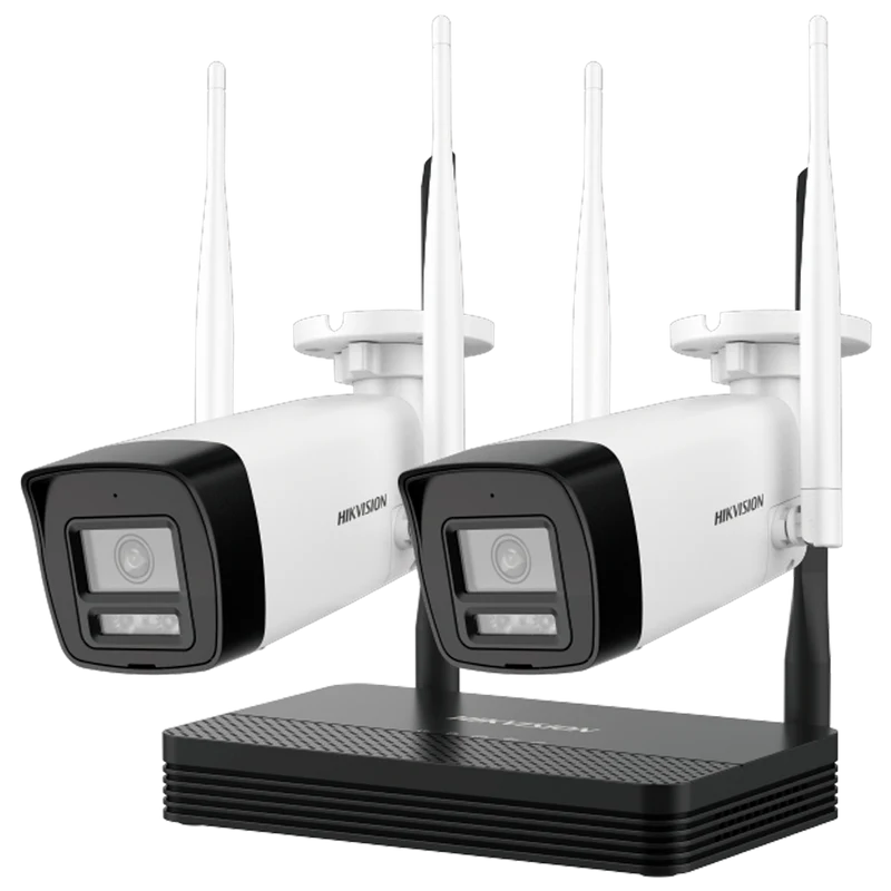 Caméras de surveillance Maison – Kit 2 Caméras Wi-Fi 4MP + Enregistreur 4 Canaux