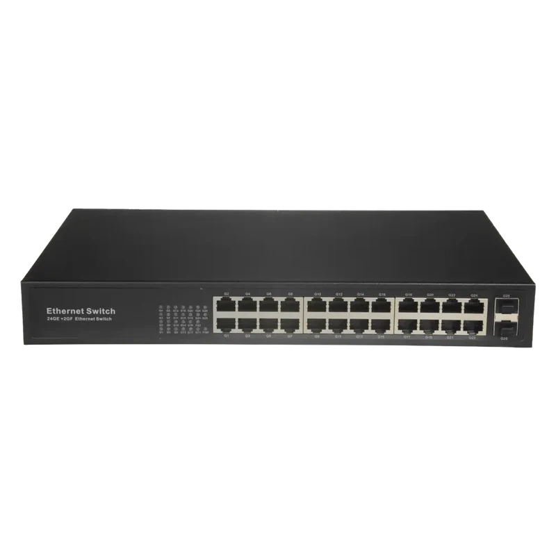 Commutateur Gigabit Ethernet 24 Ports RJ45 + 2 Ports SFP