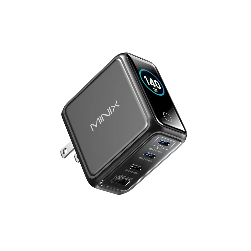 MINIX P140 Pro 140W 4-Port LED GaN Wall Charger