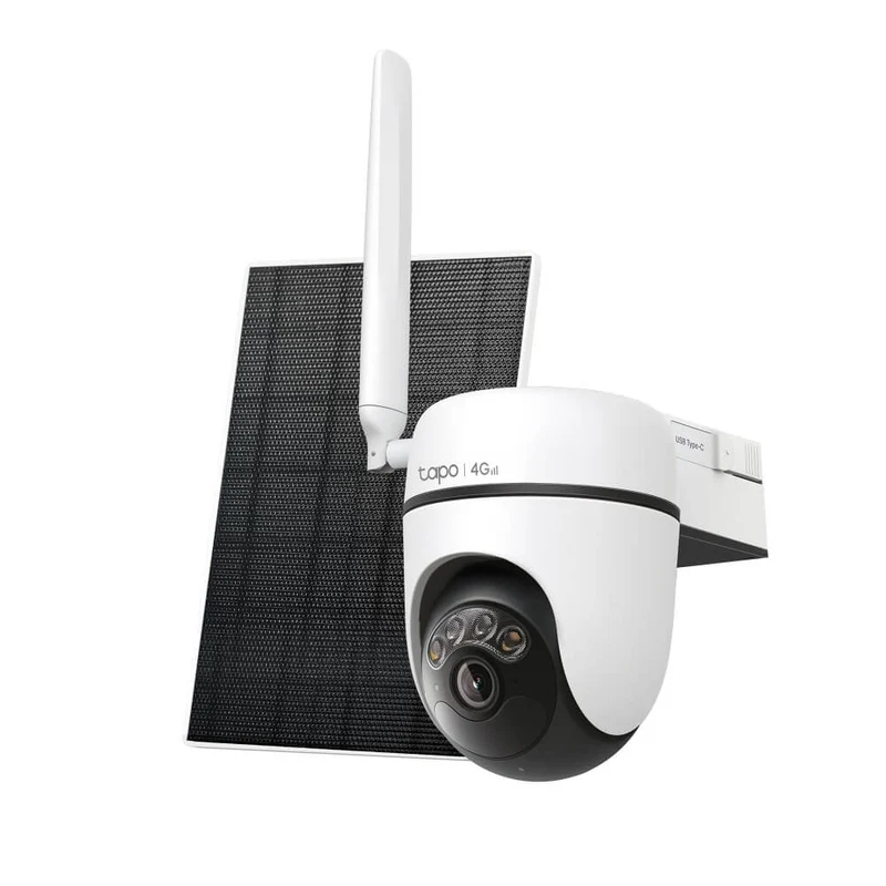 Camera de Surveillance Solaire 4G Panoramique 2K 3MP Imperméable IP65 - Tapo C615G KIT