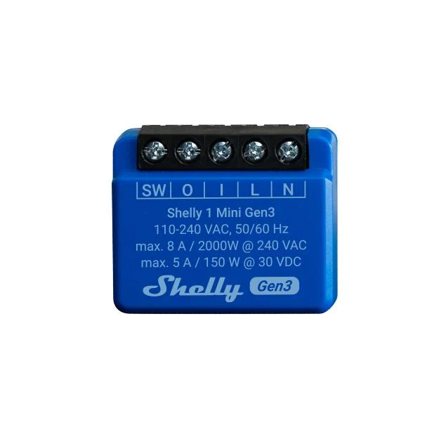 1 Mini Gen3 Slimme WiFi Schakelaar met Relaisfunctie
