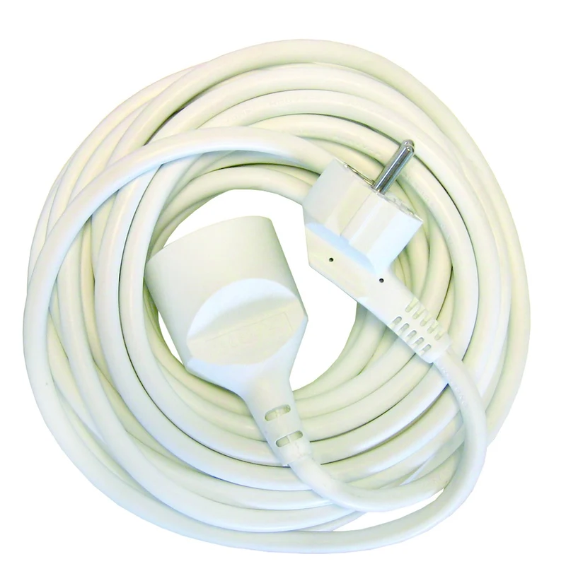 Extension lead - White - 1.5 m