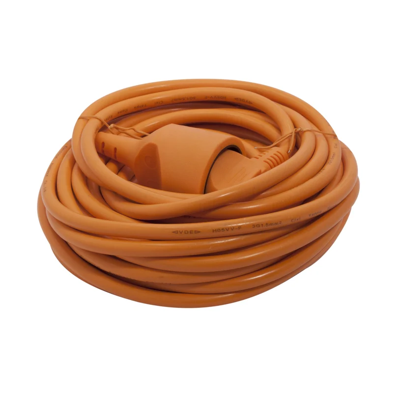 Extension lead orange - 12 m (SCH)