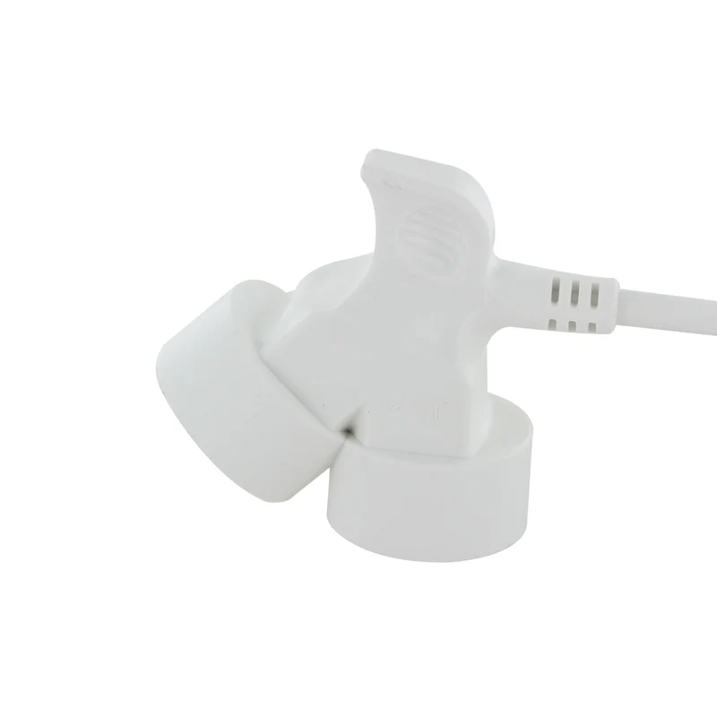 Extension cord HO5VVF 3G1,5 - 3m dual head white