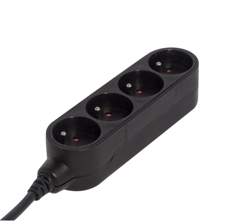Stylish power strip Black - 4 x 16 A - 1.5 m