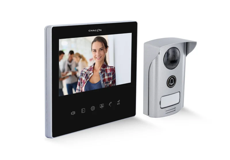 Videophone with 7" ultra-slim screen - Black
