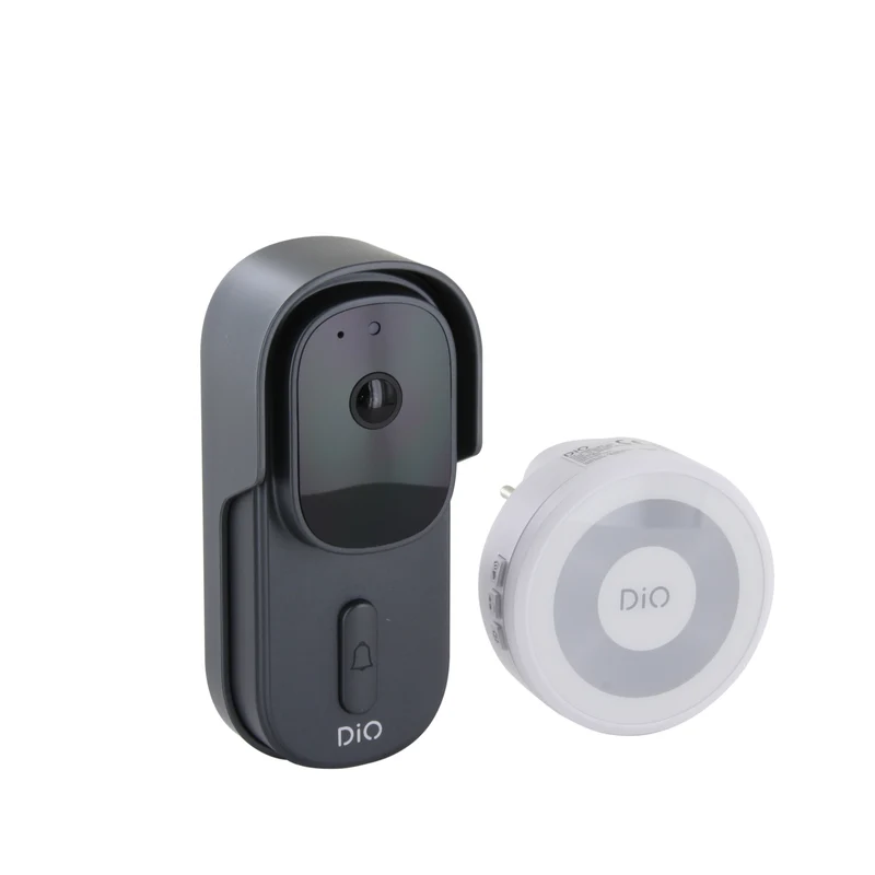 Connected wireless photo and audio doorbell