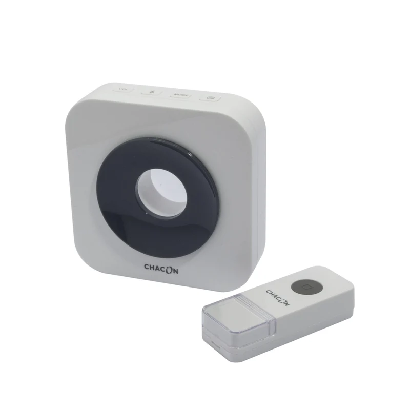 Stylish anthracite wireless doorbell