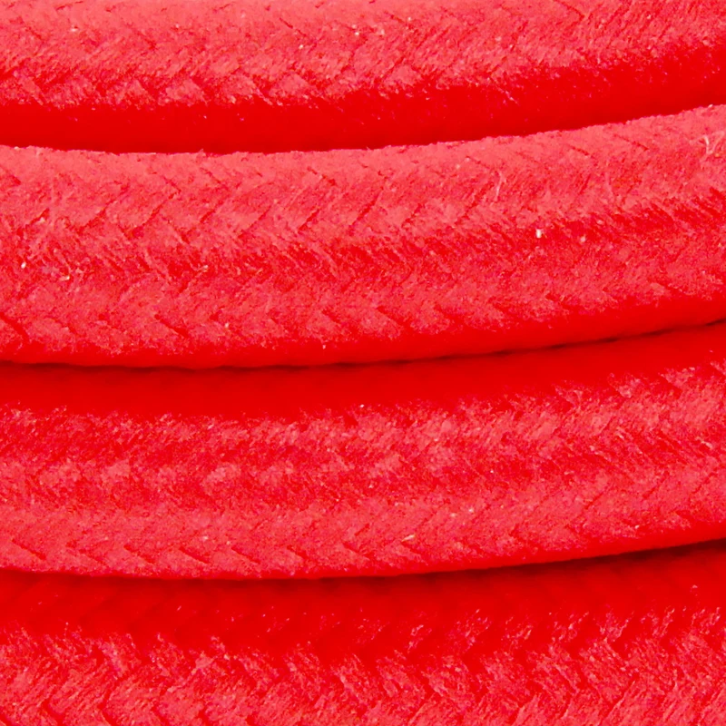 Fabric cable + switch, 2 m - Red