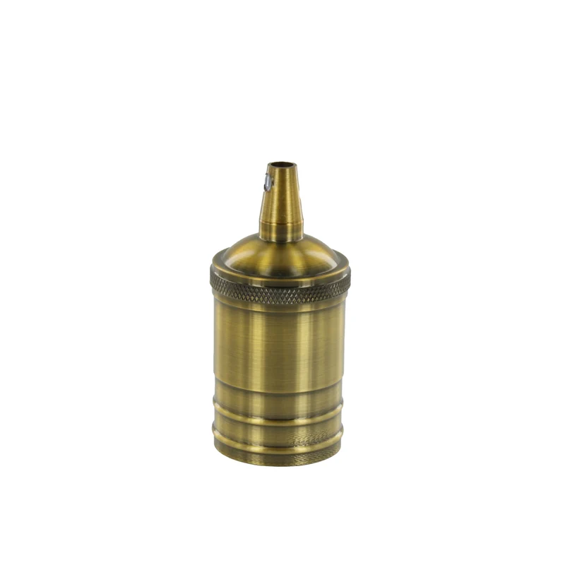 Smooth aluminum lampholder - gold