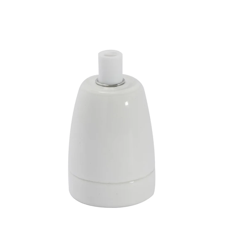 Ceramic lamp holder - White
