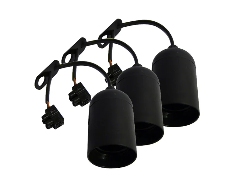 Movable lamp holder - Black (3 pcs)