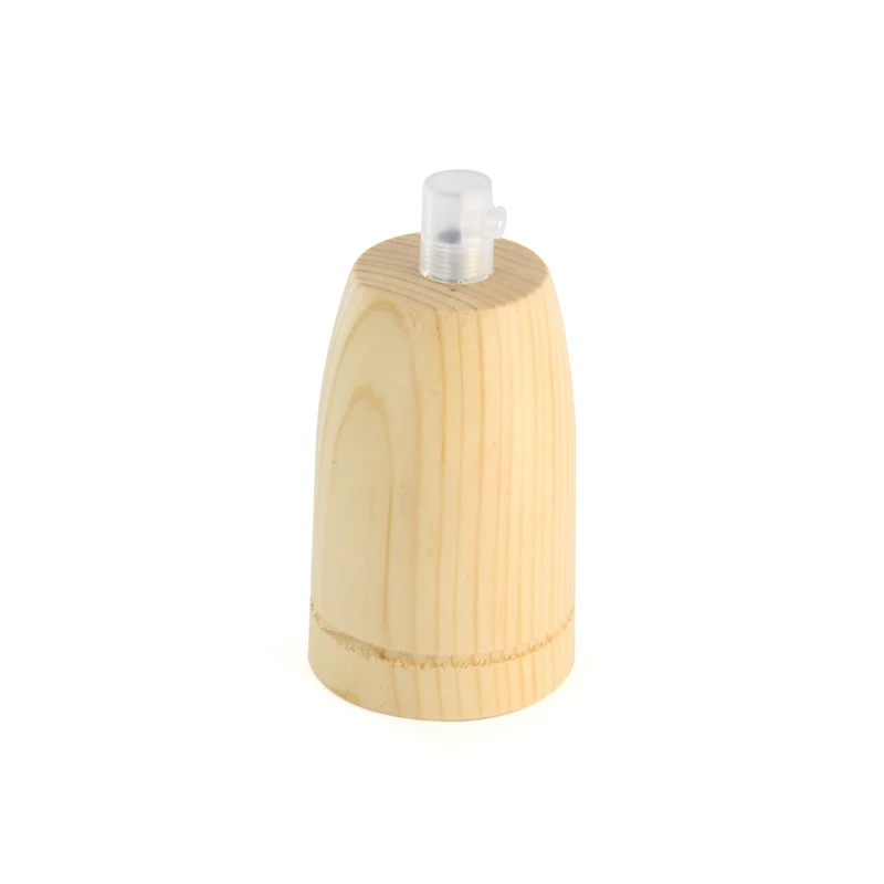E27 wooden lamp holder
