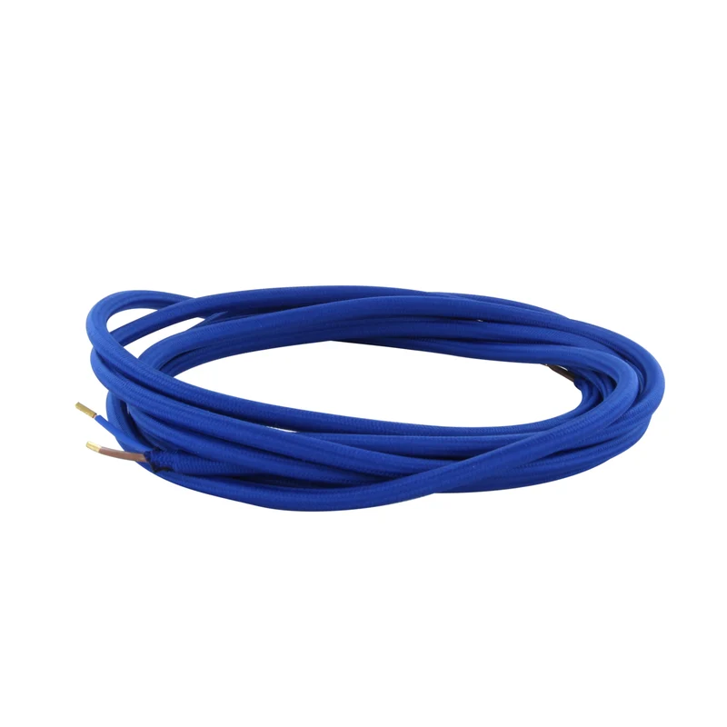 Fabric cable 3 m - electric blue