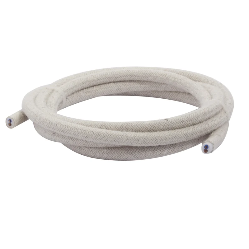 Fabric cable 3 m - linen