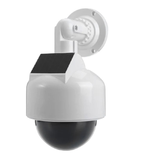 Dummy camera with solar panel - Blue LED