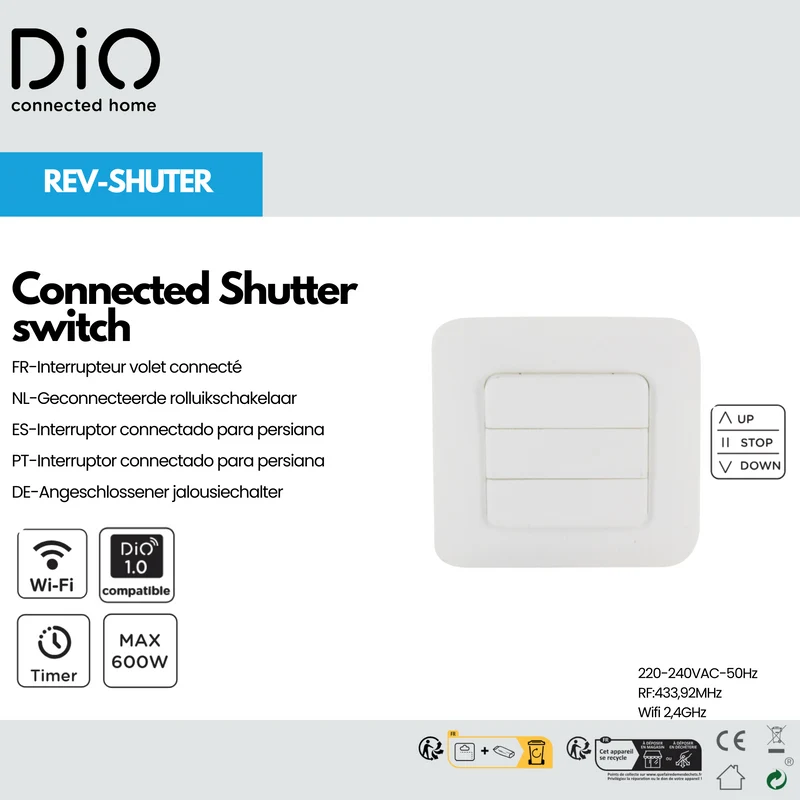 Connected Shutter Switch DiO Connect