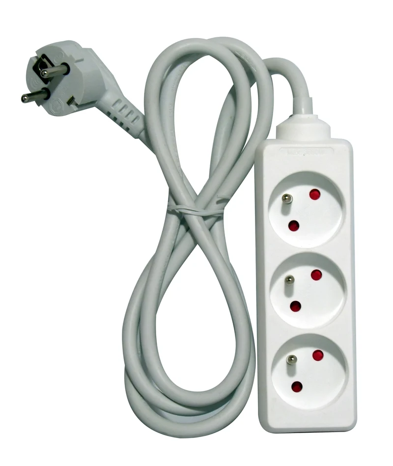White power strip 3 x 16 A - 1.5 m