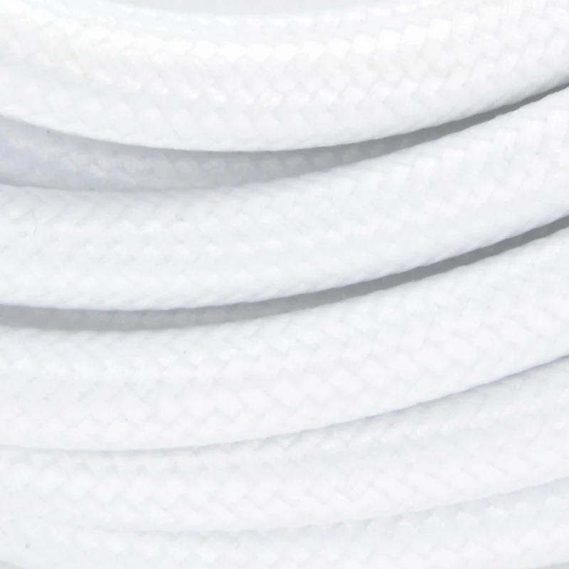 Fabric cable 3 m - White