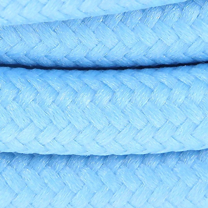 Silk fabric cable - 3 m - Sky blue