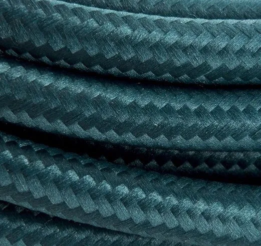 Fabric cable 3 m - Peacock blue