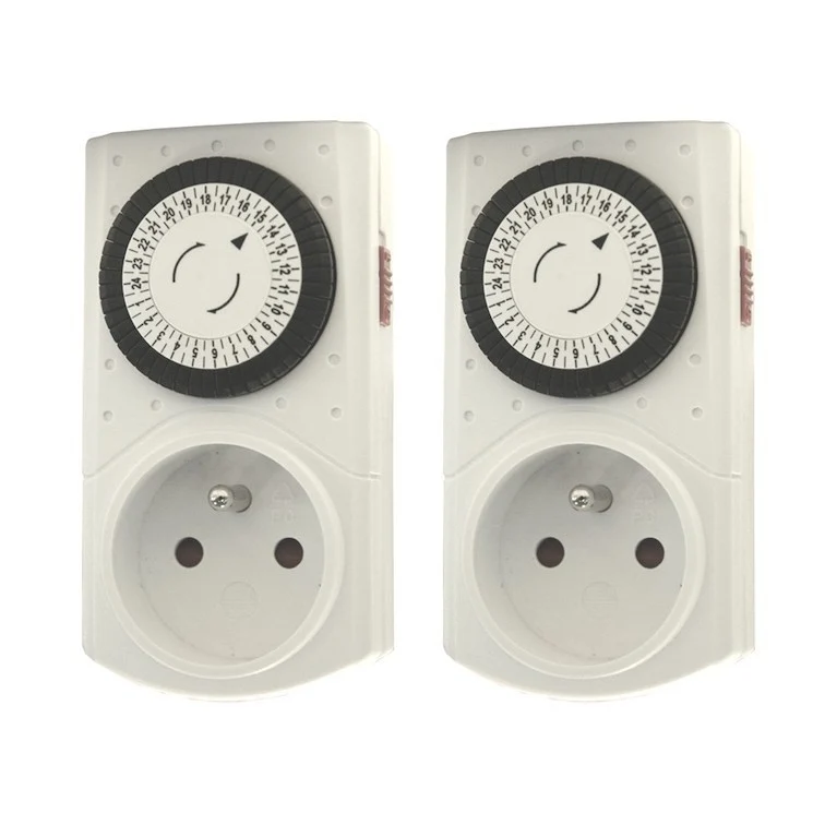 Set of 2 mechanical timers - FR sockets