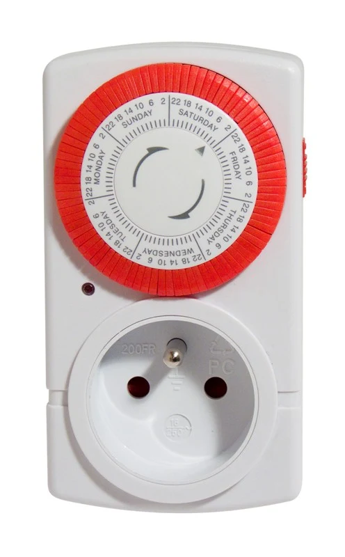 Weekly mechanical timer