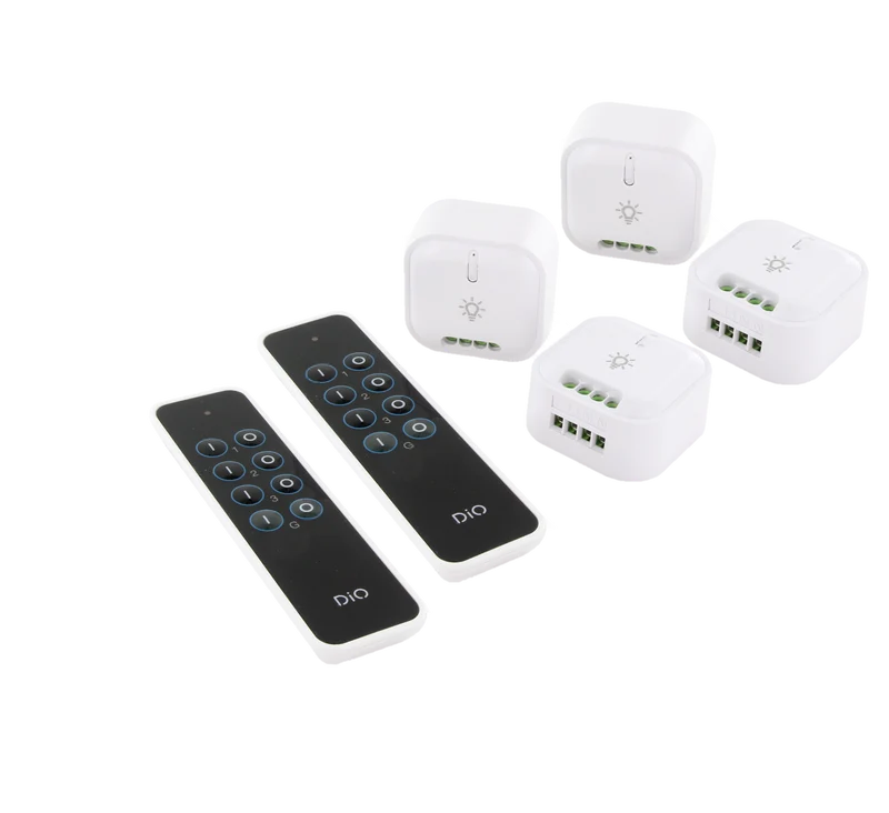 Set of 4 On/Off lighting modules & 2 remote control