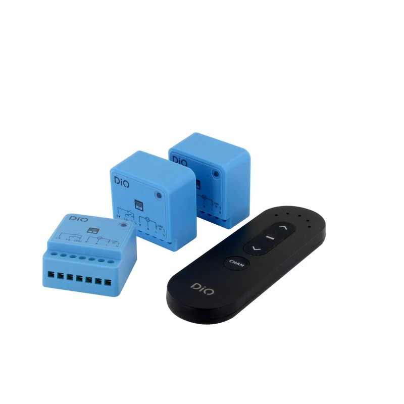 Kit of 3 shutter modules with 5-channel remote control (433 MHz / Zigbee / BLE)