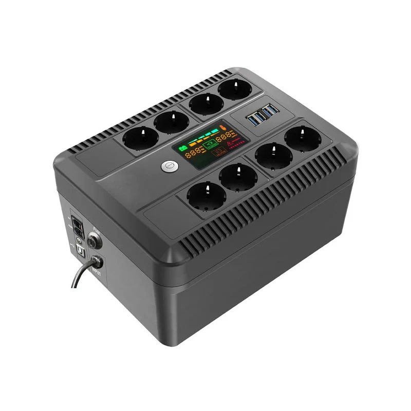 Onduleur avec 8 prises 850VA / 480W