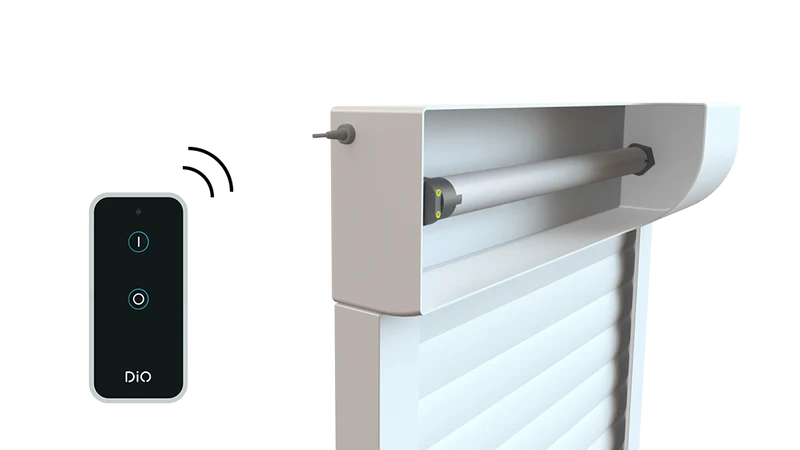 Roller shutter motor and remote control