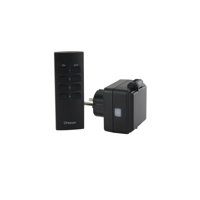 Set of 3 outside mini sockets + remote control