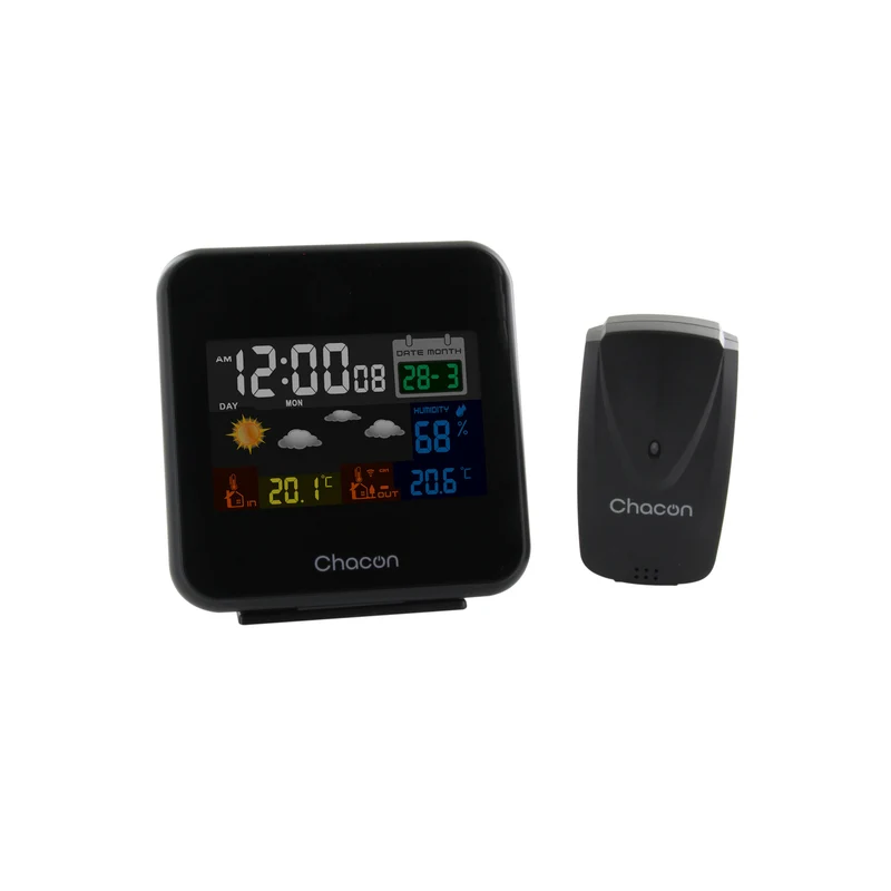 Colour weather station with barometer and wireless exterior sensor