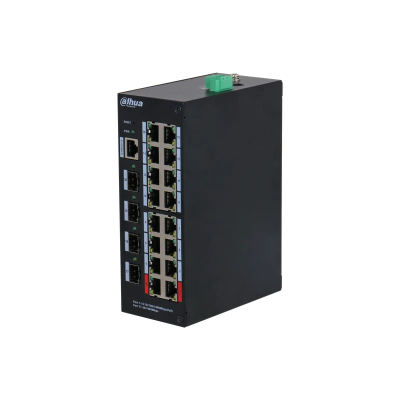 DAHUA HS4420-16GT-190 Switch Gigabit renforcé géré à 20 ports avec PoE à 16 ports
