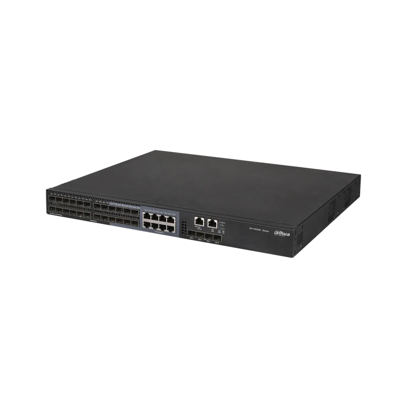 DAHUA S5500-24GF4XF-E Switch Gigabit administrable 28 ports avec 24 ports GSFP et 4 ports 10G SFP+