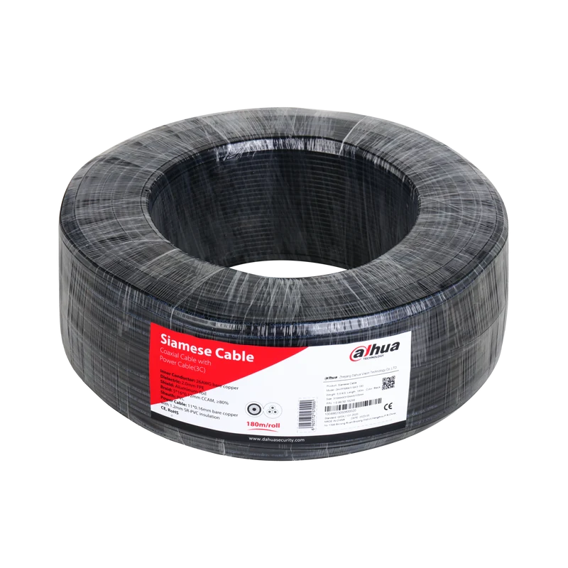 Câble coaxial DAHUA PFM941I-59/3-90 avec câble d'alimentation (3C)