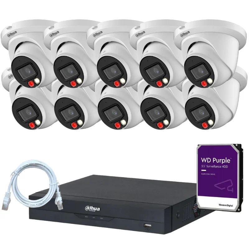 Kit de 10 caméras de surveillance DAHUA - Série Pro