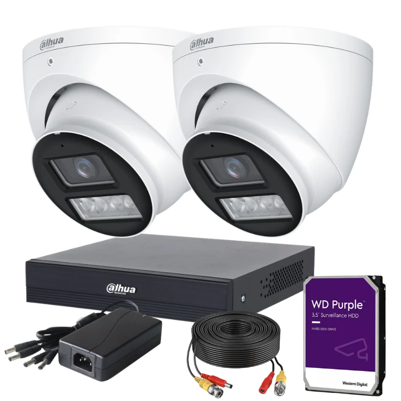 Kit de 2 caméras de surveillance analogique DAHUA - Série Pro
