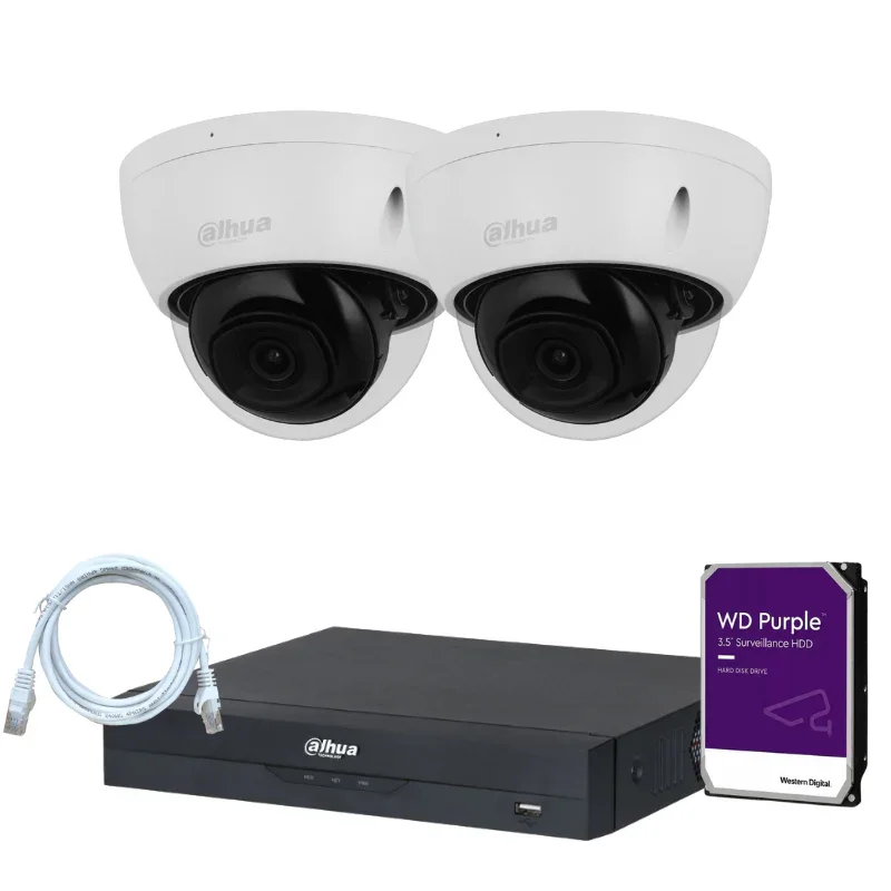 Kit de 2 caméras de surveillance DAHUA - Série Pro Anti-Vandalisme