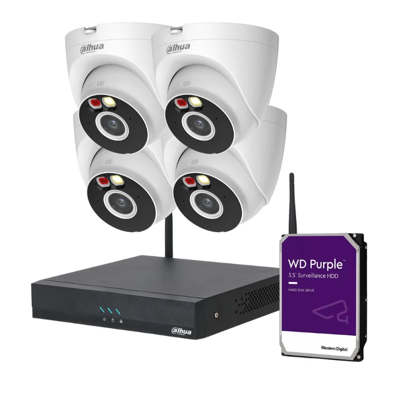 Kit de 4 caméras de surveillance DAHUA - WiFi sans fil