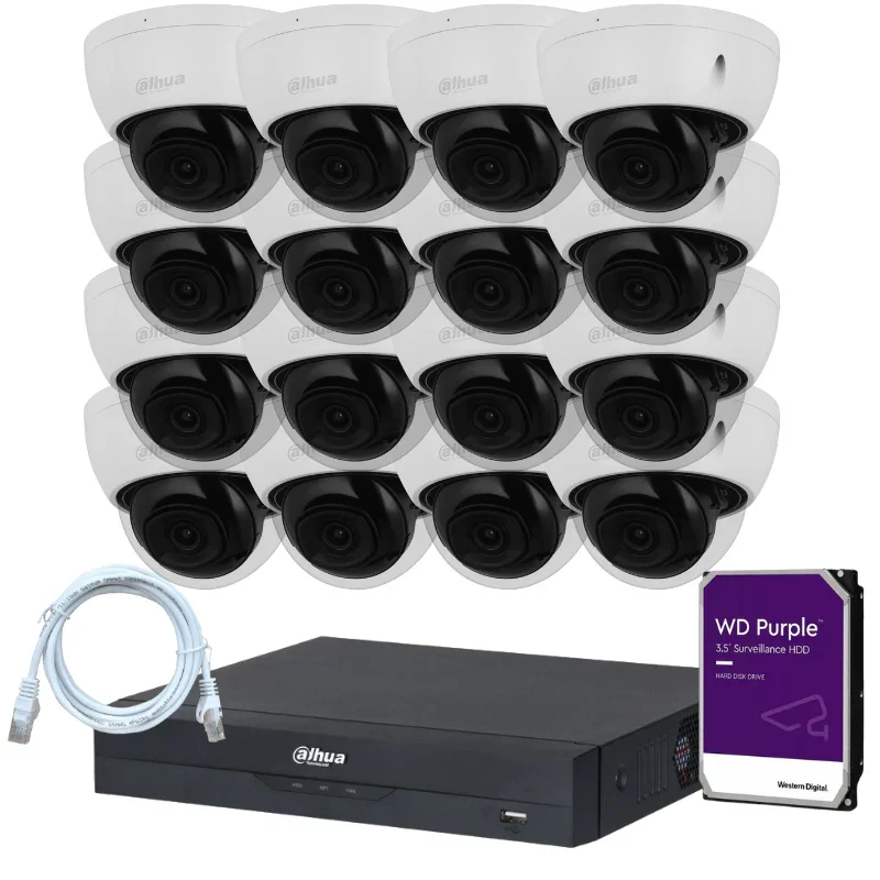 Kit de 16 caméras de surveillance DAHUA - Série Pro Anti-Vandalisme