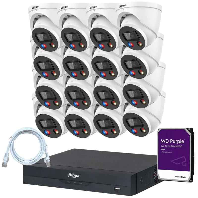 Kit de 16 caméras de surveillance DAHUA - Série TiOC