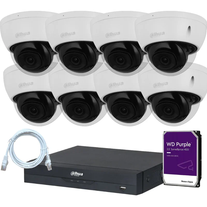 Kit de 8 caméras de surveillance DAHUA - Série Pro Anti-Vandalisme
