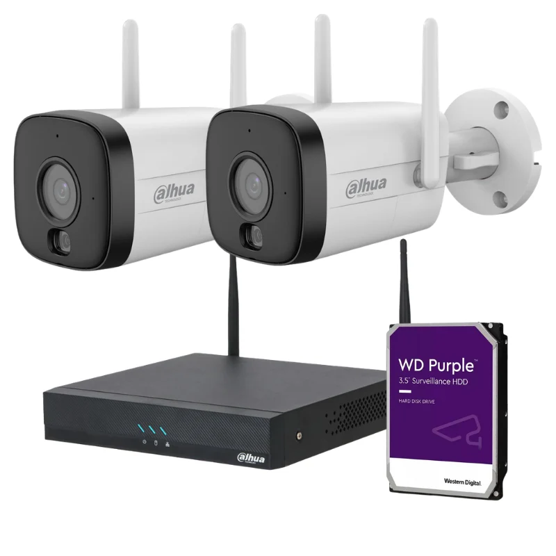 Kit de 2 caméras de surveillance extérieure DAHUA - WiFi sans fil