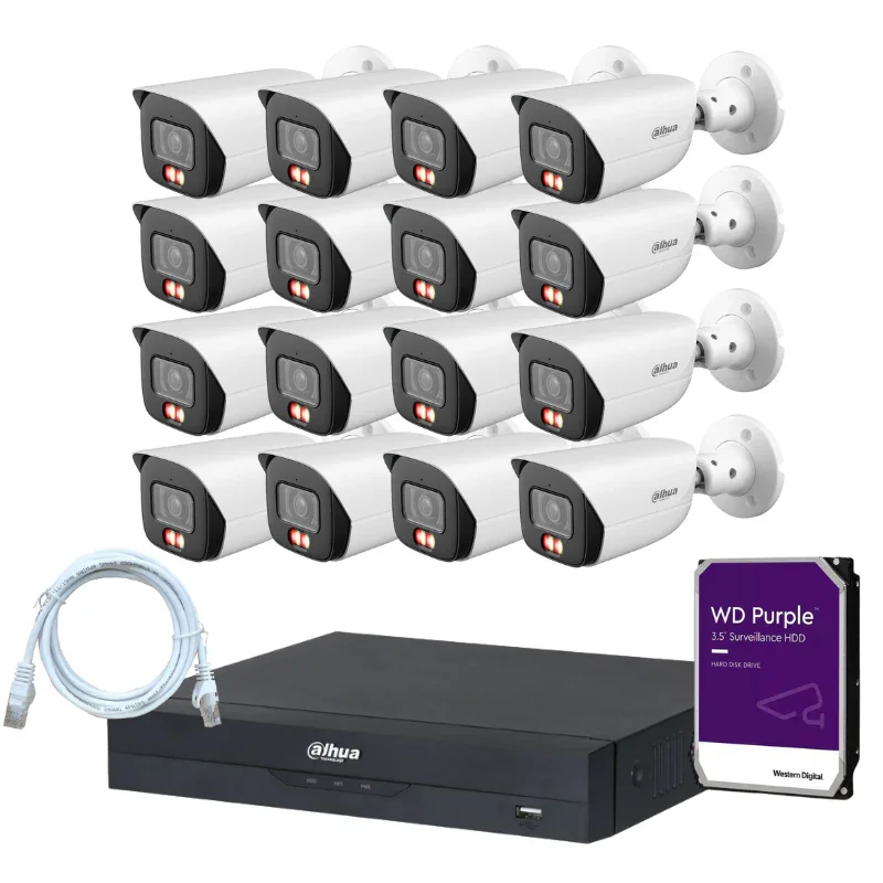 Kit de 16 caméras de surveillance extérieure DAHUA - Série Pro