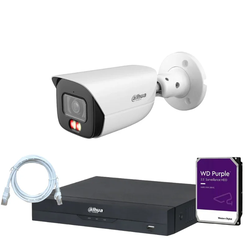 Kit de 1 caméra de surveillance extérieur DAHUA - Série Pro