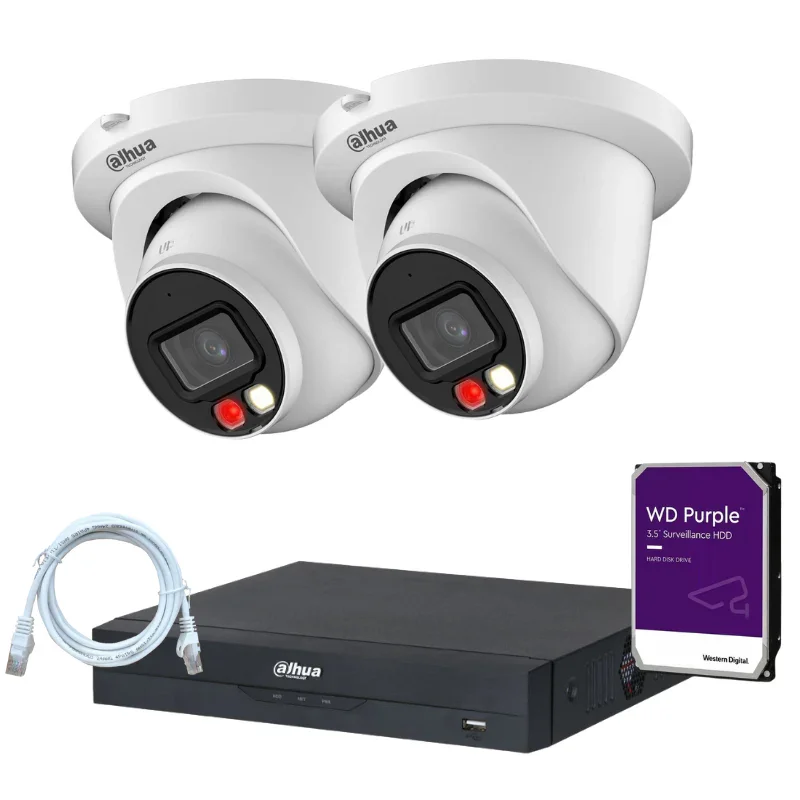 Kit de 2 caméras de surveillance DAHUA - Série Pro
