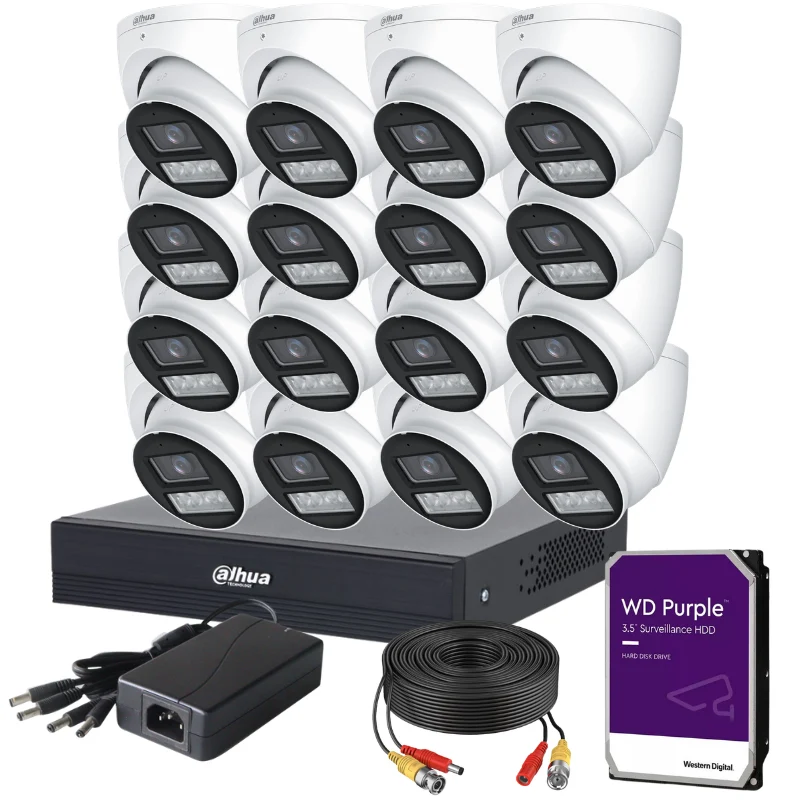 Kit de 16 caméras de surveillance analogique DAHUA - Série Pro