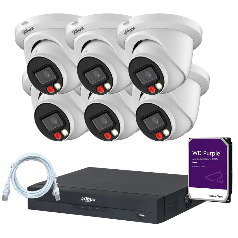 Kit de 6 caméras de surveillance DAHUA - Série Pro